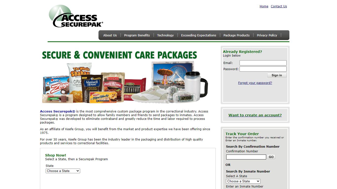 Access Securepak - Harris County Package Program - TX - Policies